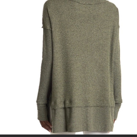 Free People North Shore Thermal Tunic Top - Red and green ,Xs - Picture 4 of 10